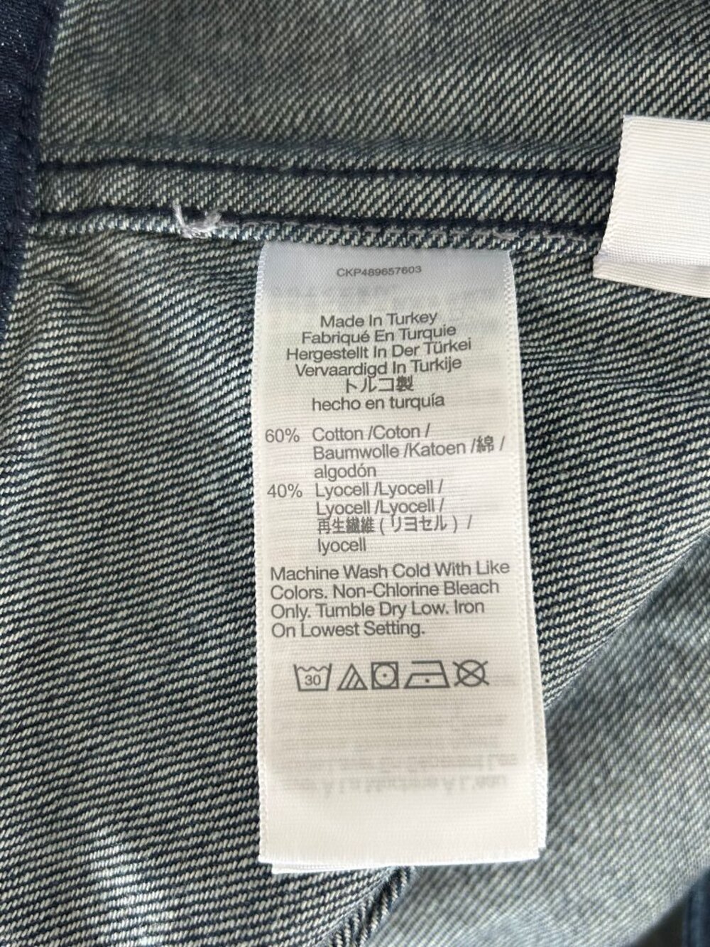 Madewell Denim Mini Skirt NWT Size 27 Dark Wash Lyocell Blend Fair Trade - Picture 7 of 10